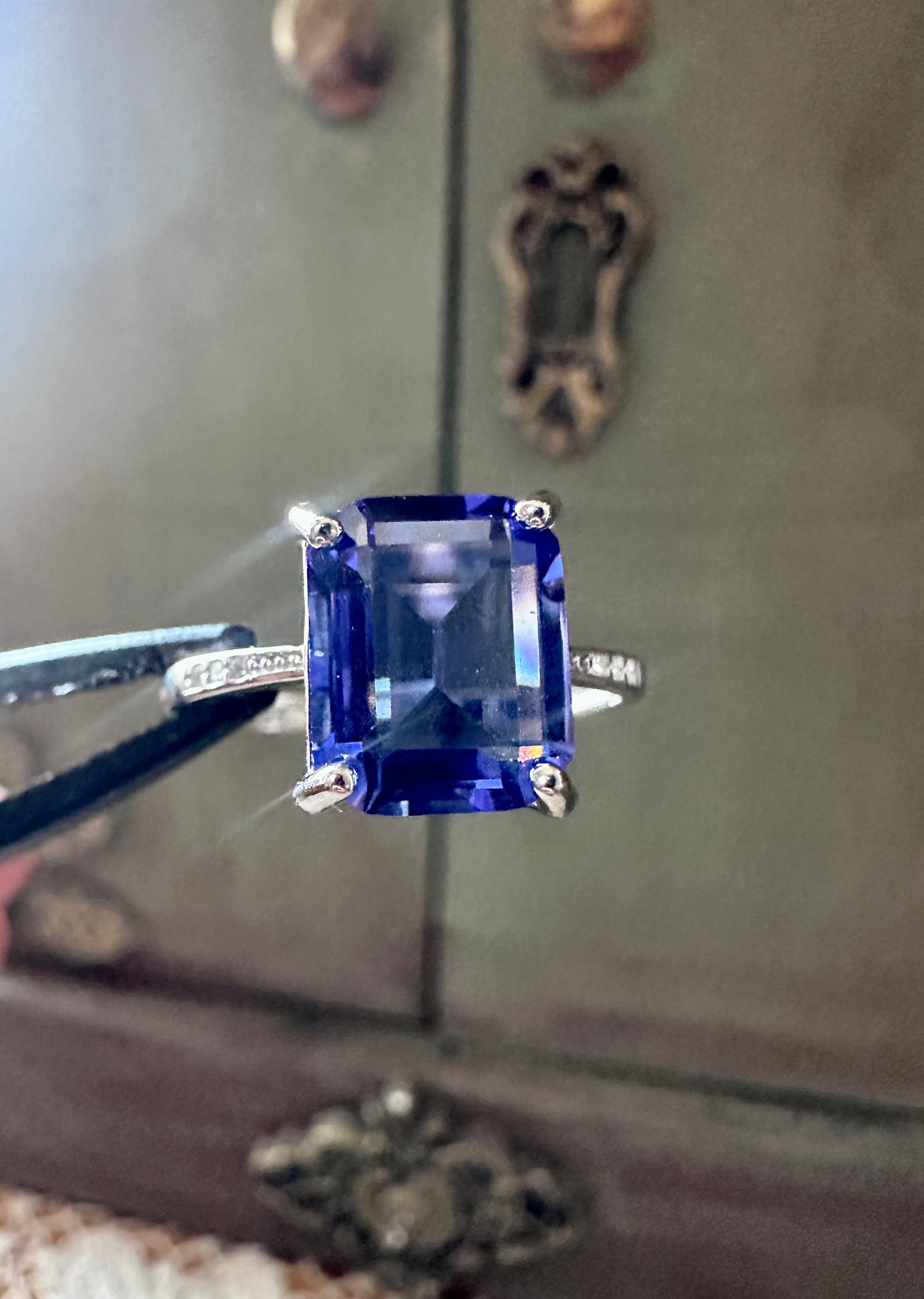 Midnight Royale Blue Sapphire Ring Size 8