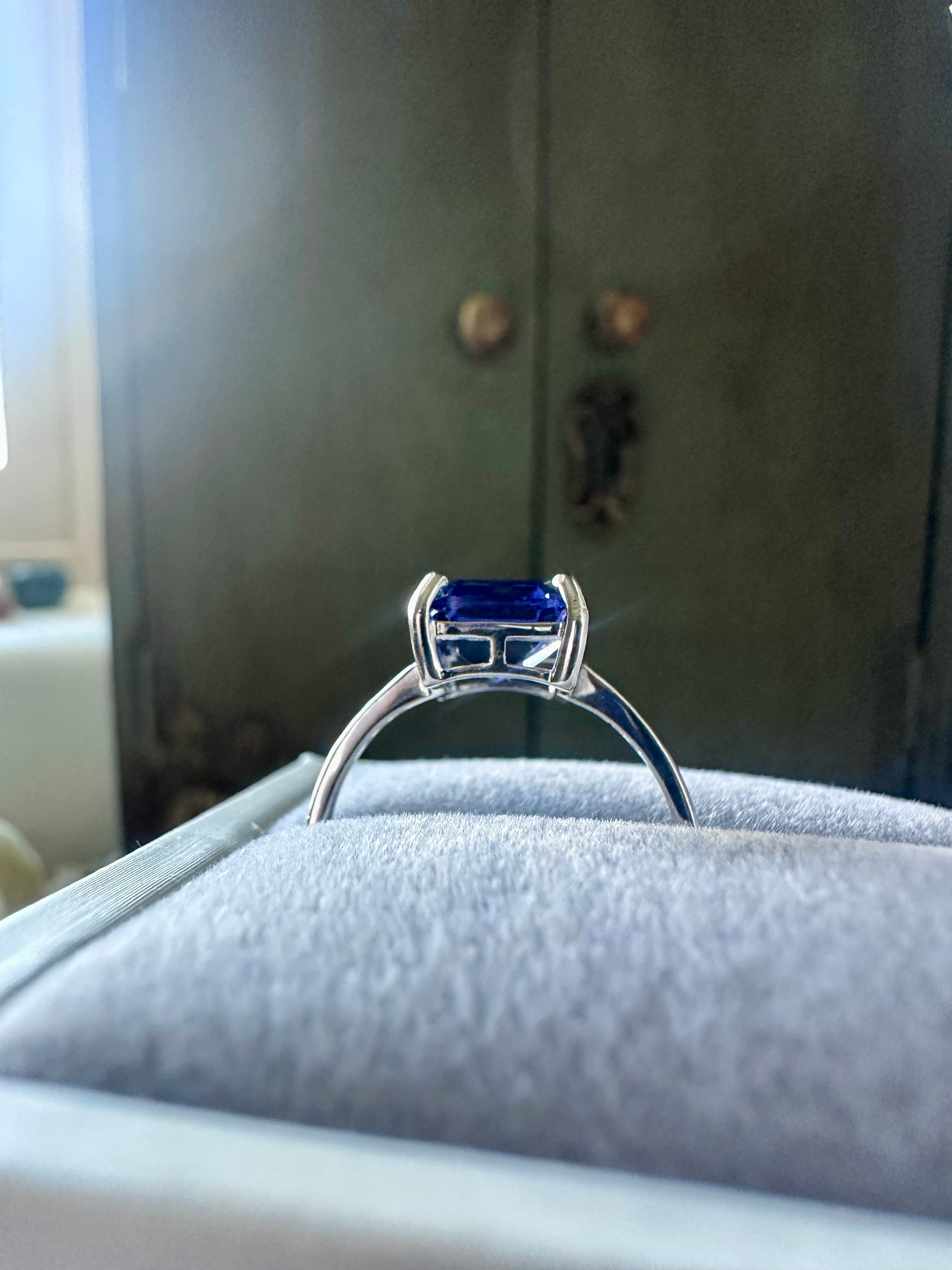 Midnight Royale Blue Sapphire Ring Size 8