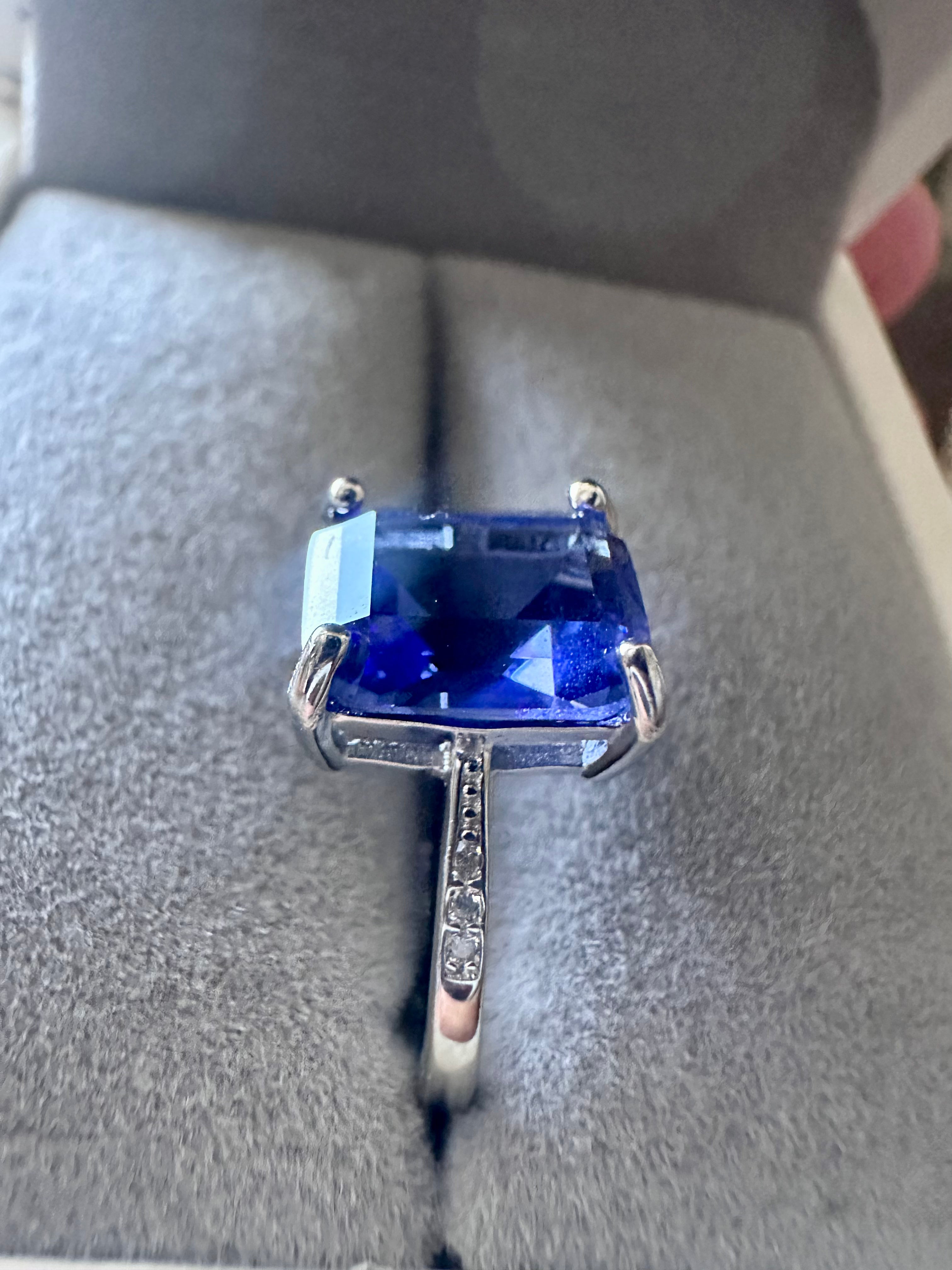 Midnight Royale Blue Sapphire Ring Size 8