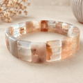 Petal Whisper Floral Agate Soft Bangle