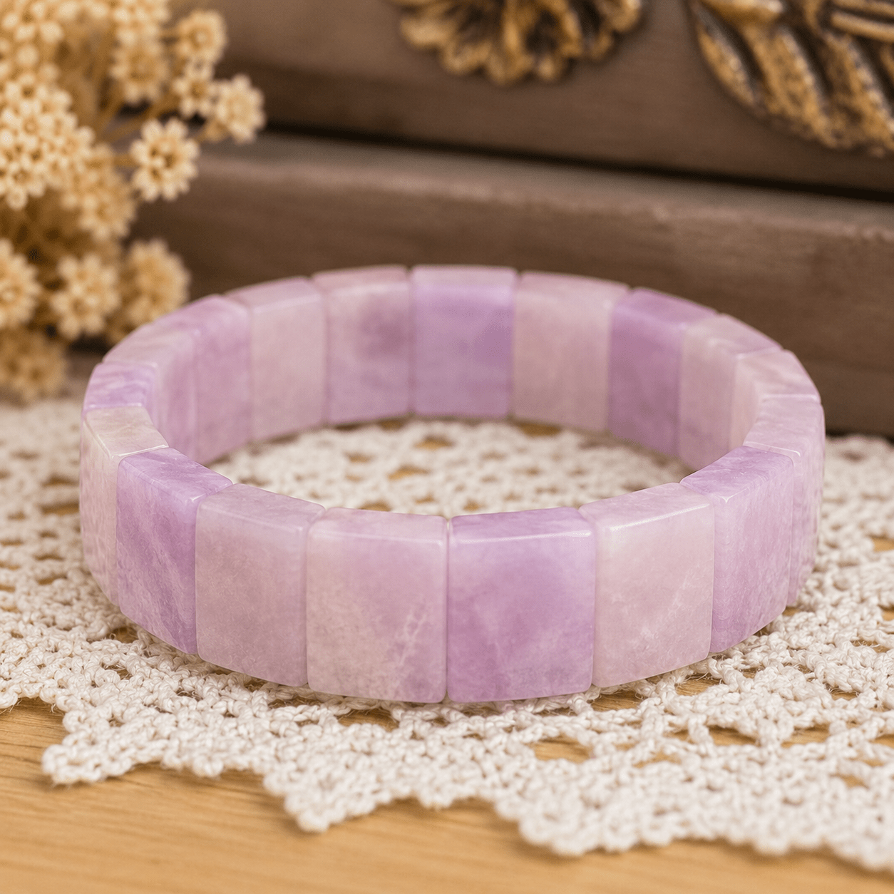 Lavender Petal Serenity Soft Bangle