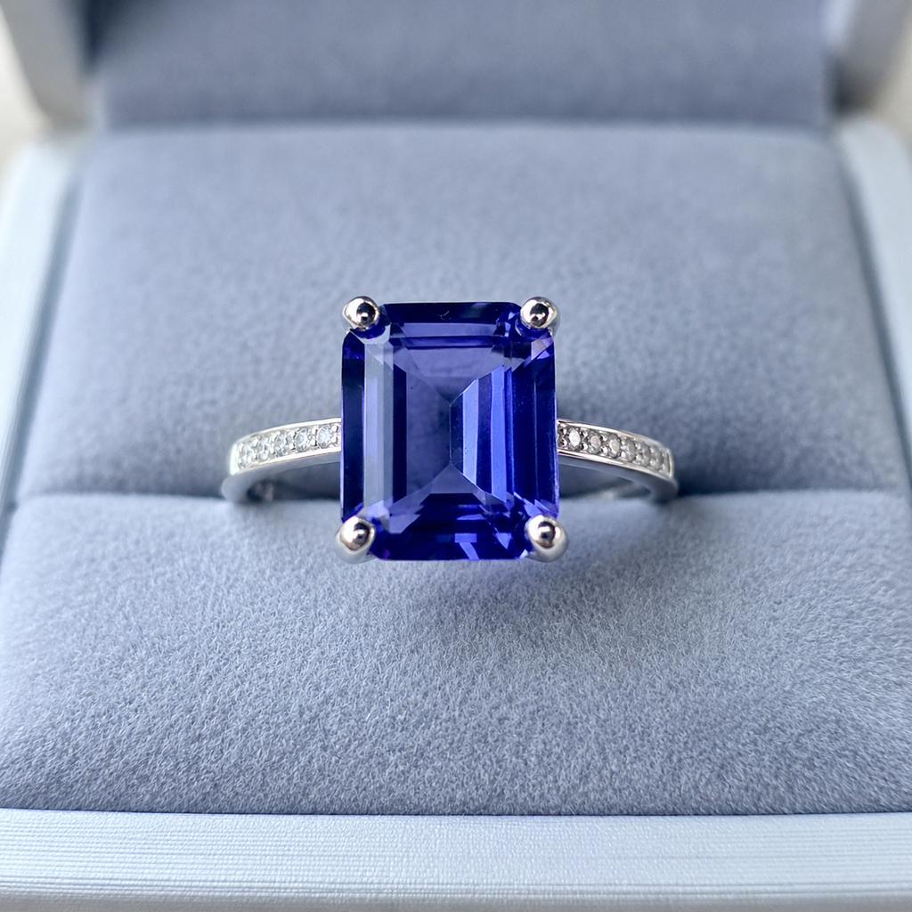 Midnight Royale Blue Sapphire Ring Size 8
